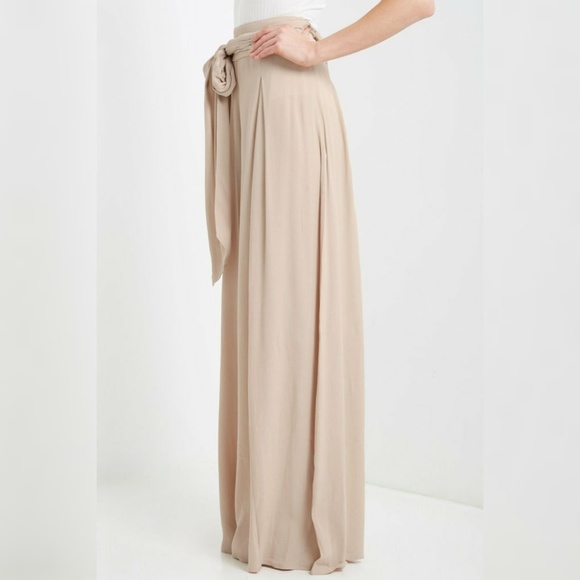 New Tags Tan Tie Wide Leg Palazzo Pant S M L XL - Picture 2 of 7